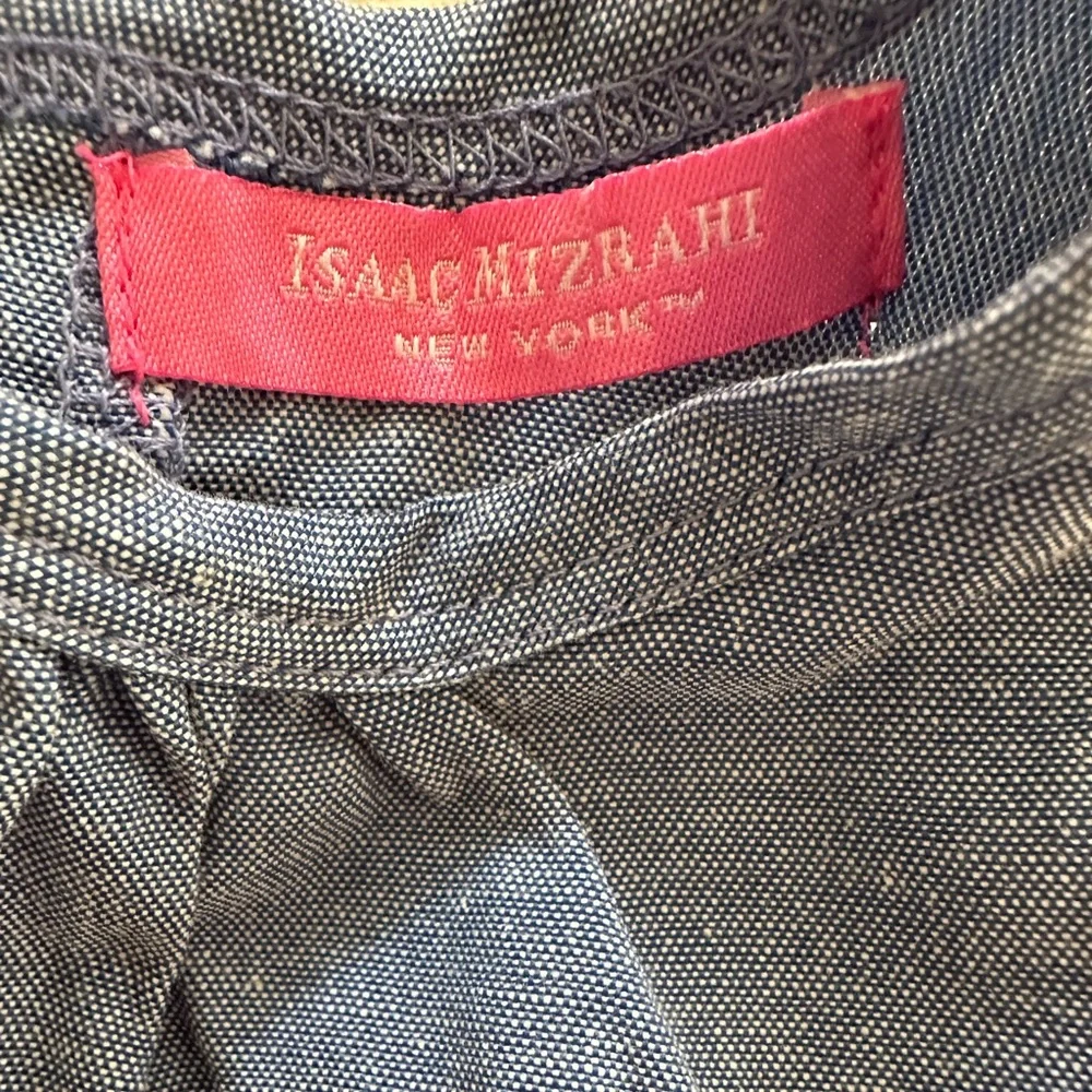 💞 ISAAC MIZRAHI baby Matching Set Blue shirt pink shorts girls 6-9 months euc
